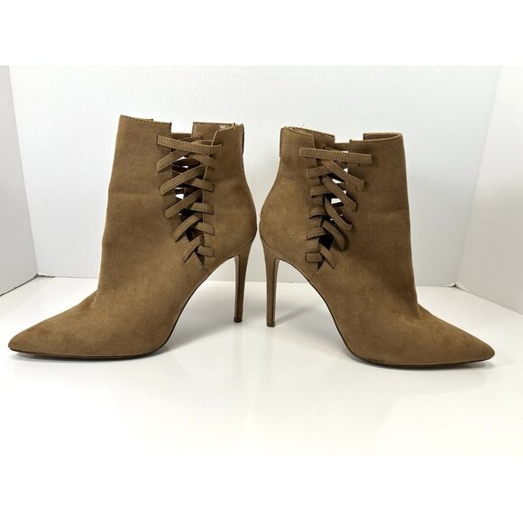 Aldo Womens Tuxedo Suede Pointed Toe Ankle Fashion Boots, Natural,  TAN Size 9 - Picture 15 of 16